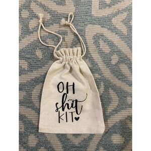 Oh Shit Kit Pouch Bag Funny Novelty Gift Bag Drawstring Pouch